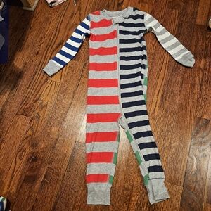 Hanna Andersson Kids Size 2T: Multicolor Striped Kids One Piece Pajama